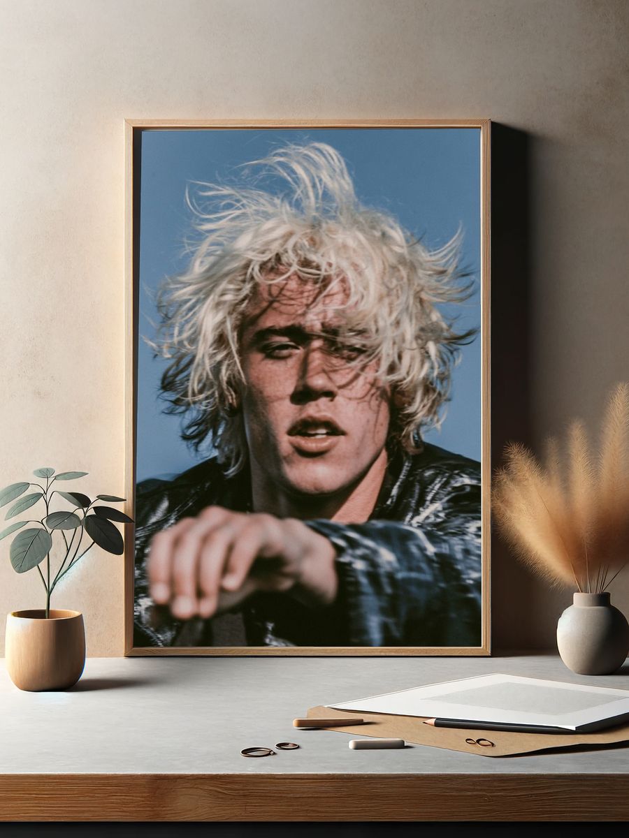 Blond Rock Portrait Print. — room view 2