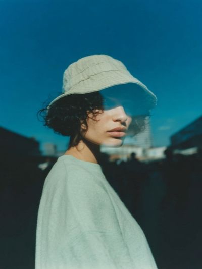 Bucket Hat Portrait Photography Poster. poster print