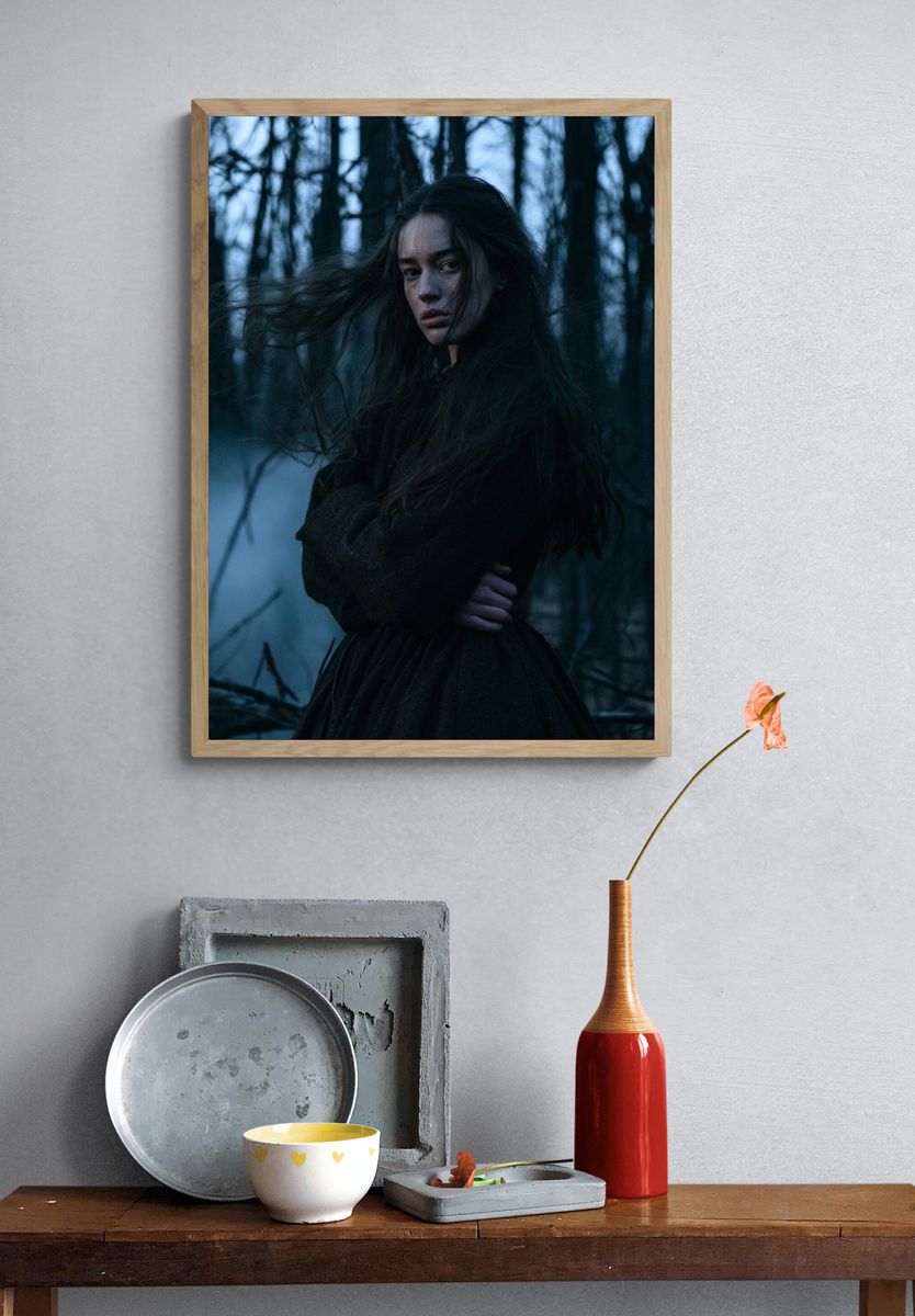 Misty Forest Portrait Print. — room view 3