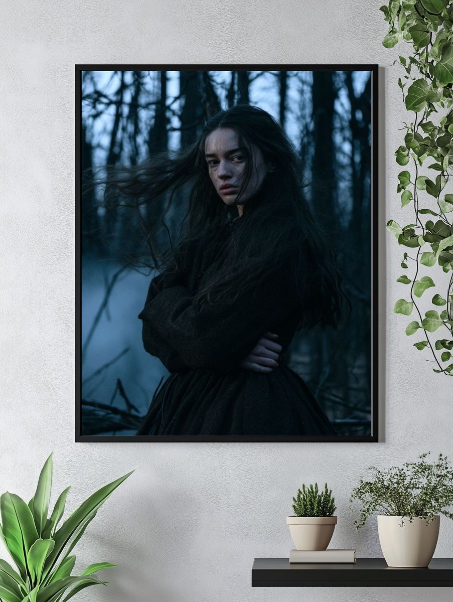 Misty Forest Portrait Print. — room view 4
