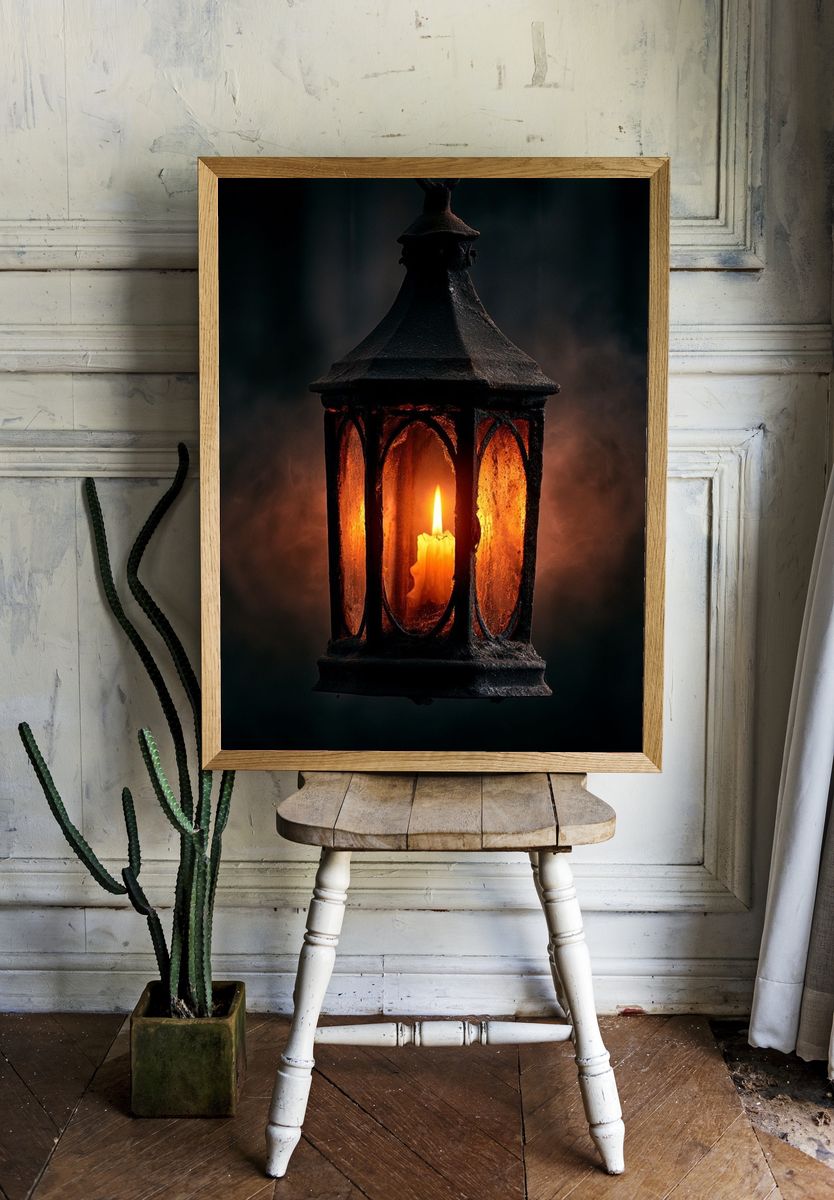 Candle Lantern Photography Poster. room preview