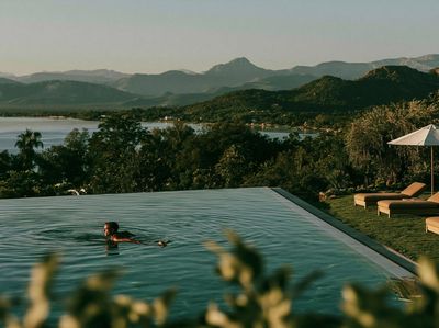 Tropical Infinity Pool Landscape Poster. poster print