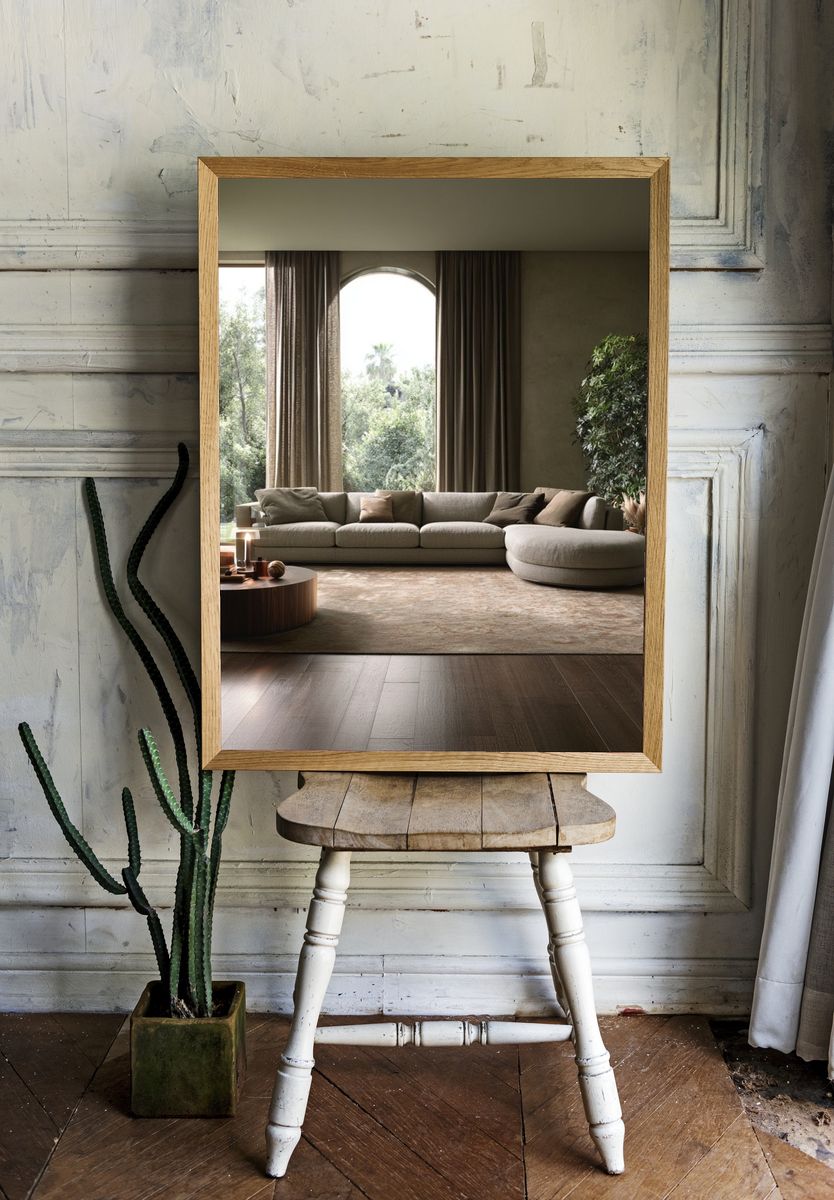 Serene Modern Living Room Photography Poster. room preview