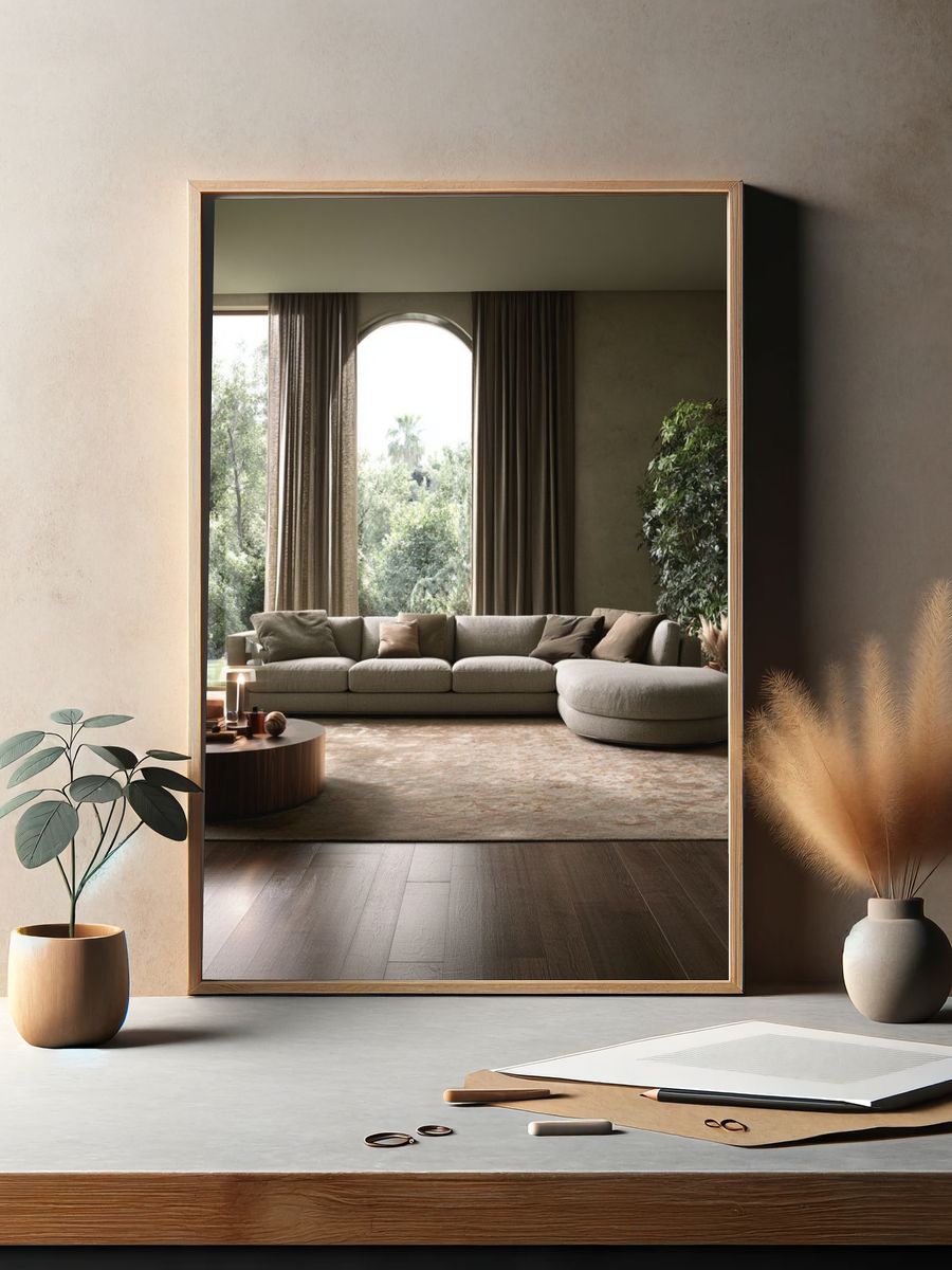 Serene Modern Living Room Photography Poster. — room view 2