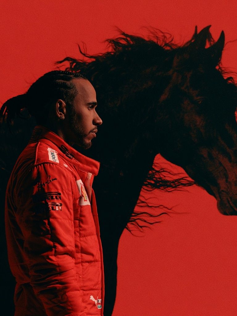 Red Racing Portrait Poster. poster — photography art
