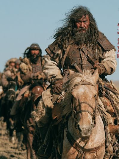 Nomadic Horse Riders Photography Poster. poster