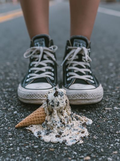 Melting Ice Cream Street Photography Poster.