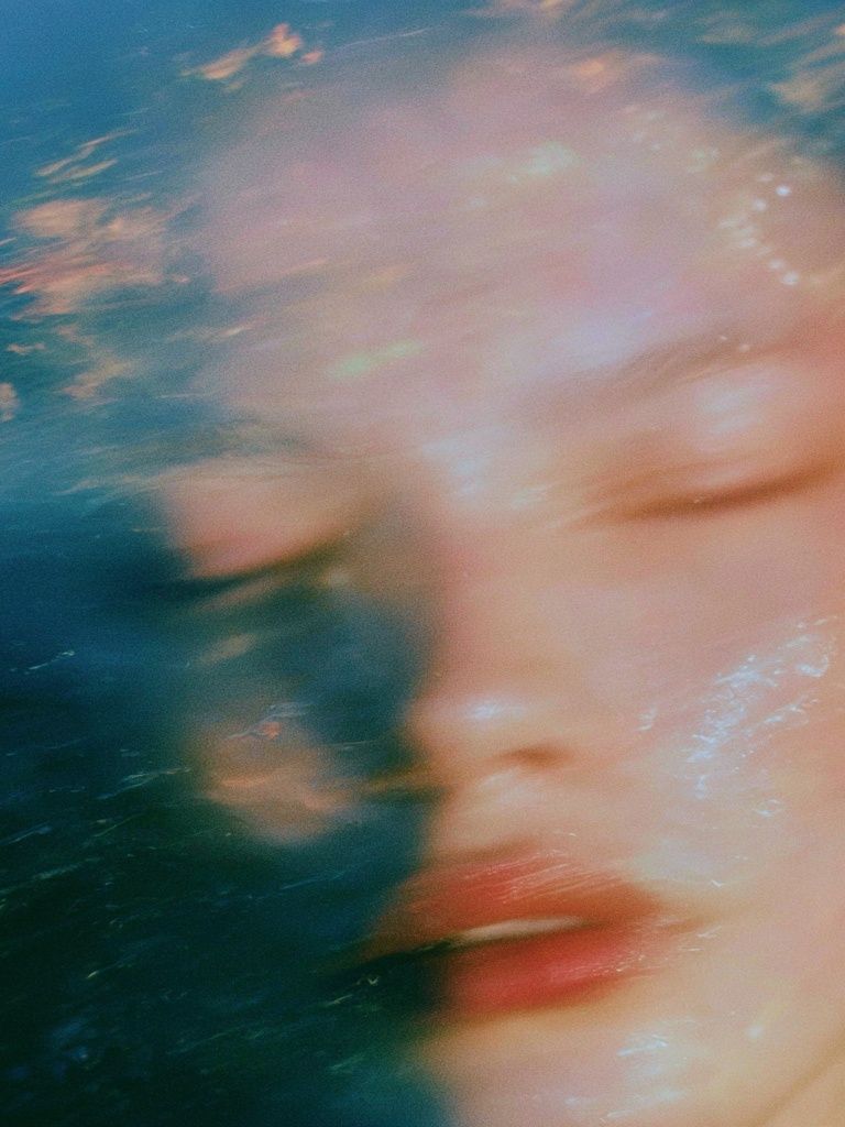 Dreamy Underwater Portrait Print. poster detail