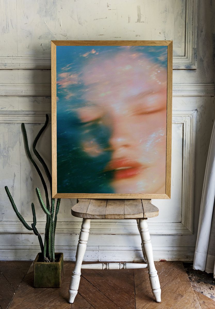 Dreamy Underwater Portrait Print. — room view 1
