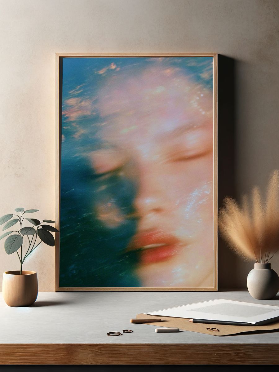 Dreamy Underwater Portrait Print. — room view 2
