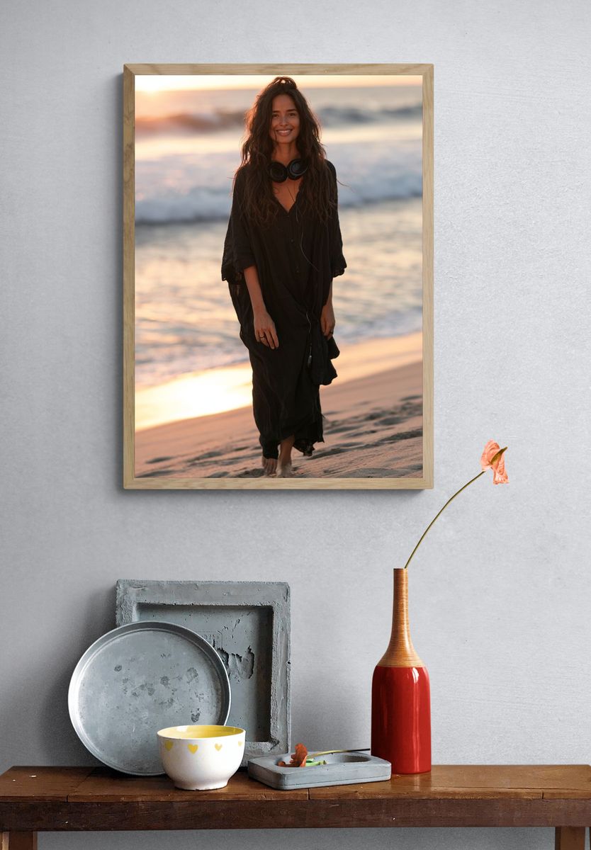 Beach Sunset Portrait Photography Poster. — room view 3