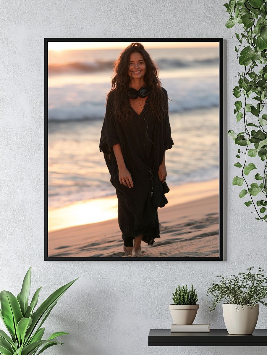 Beach Sunset Portrait Photography Poster. — room view 4