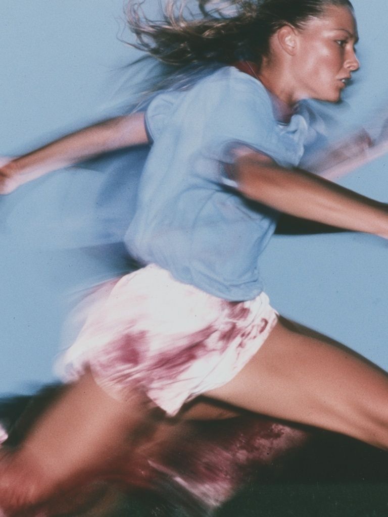 Blurred Runner Fashion Photography Poster. poster detail