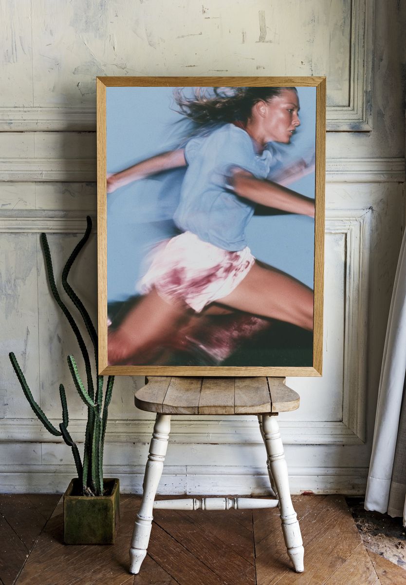 Blurred Runner Fashion Photography Poster. — room view 1