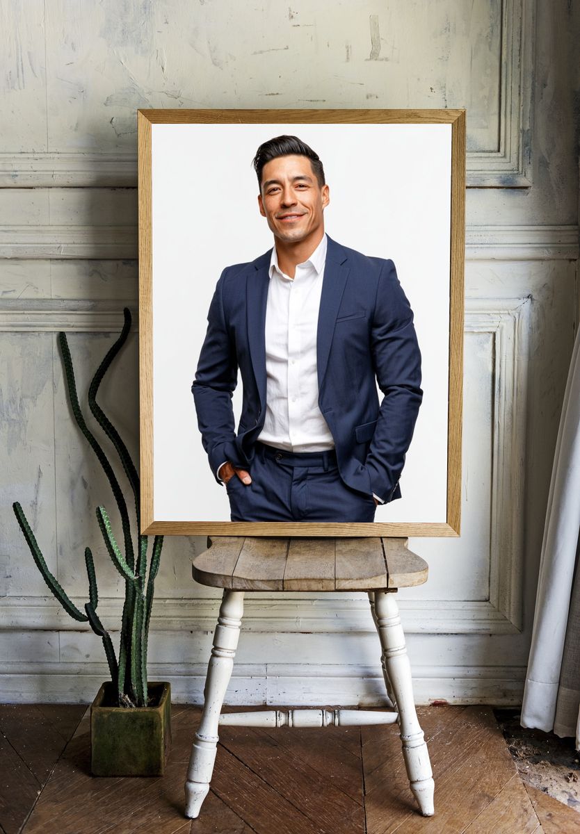 Confident Business Portrait Photography Poster. room preview