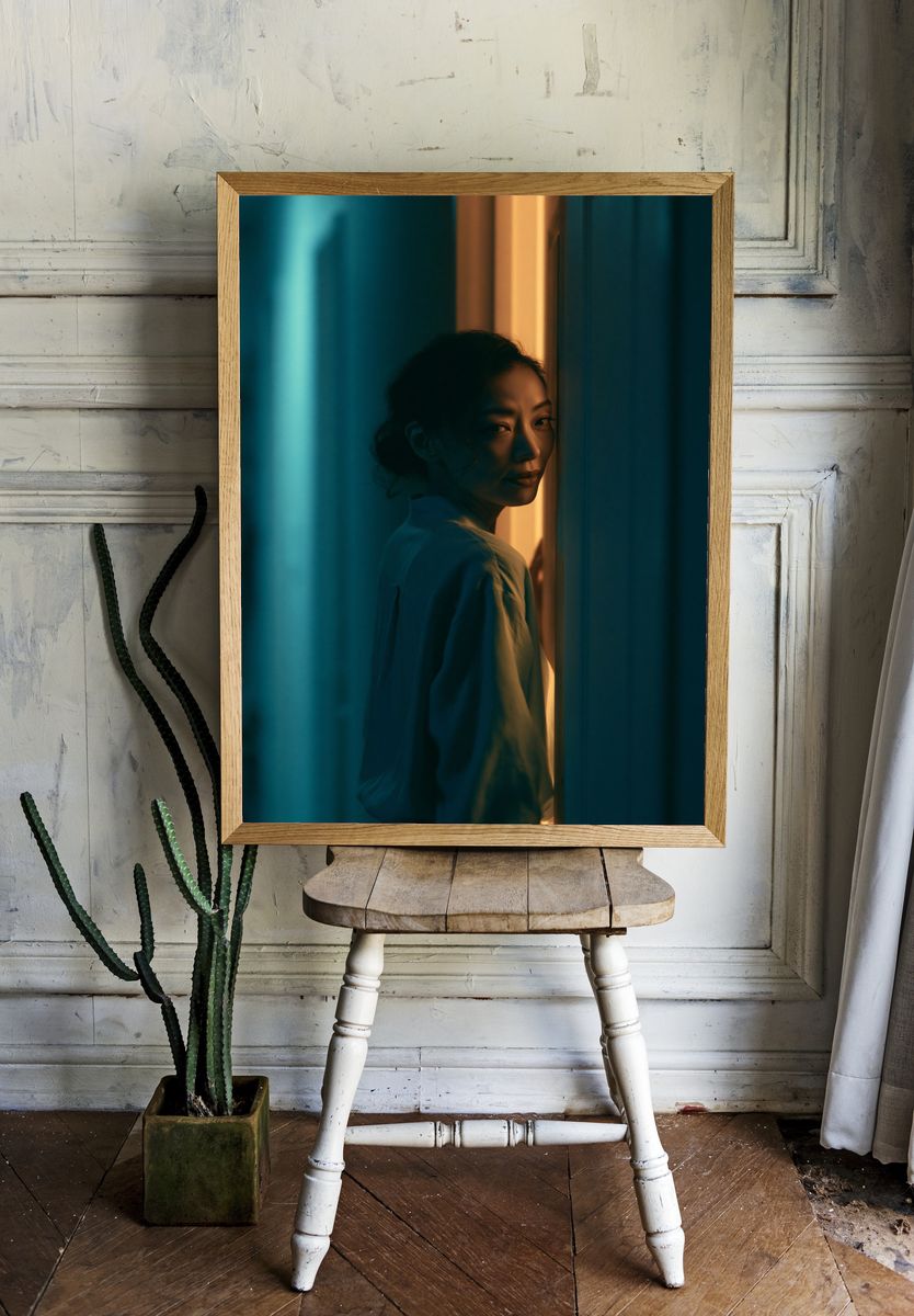 Moody Portrait Photography Poster. — room view 1