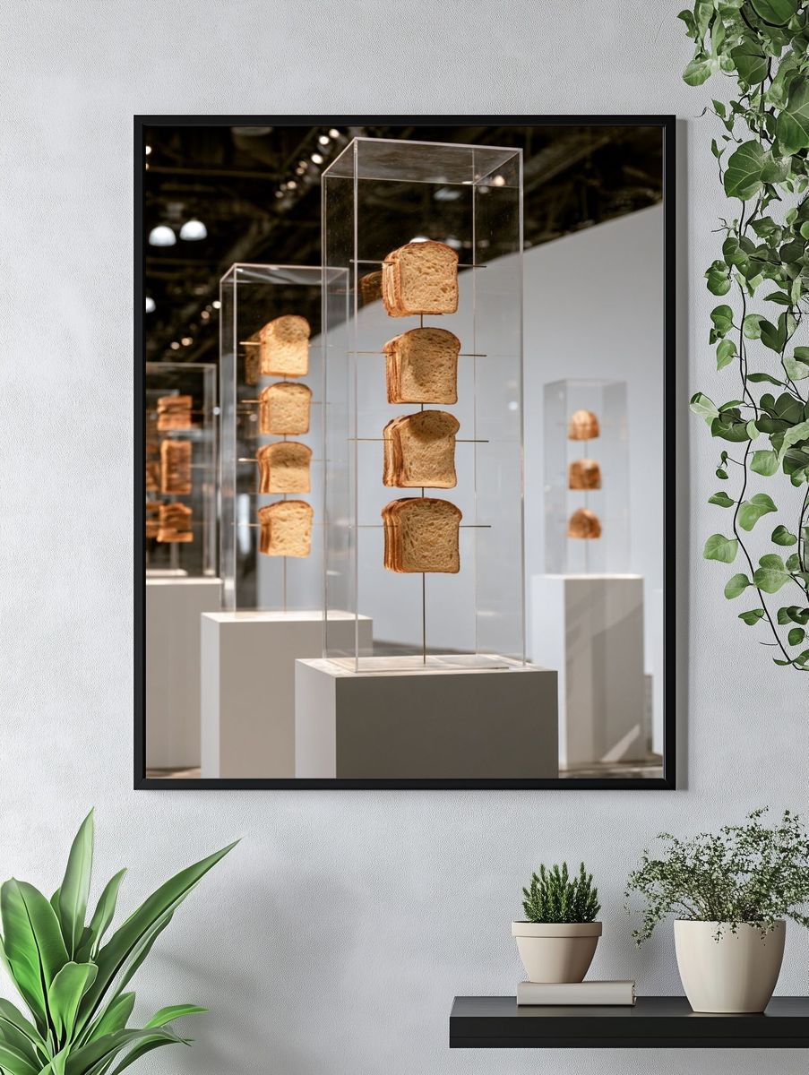 Bread Installation Photography Poster. — room view 4