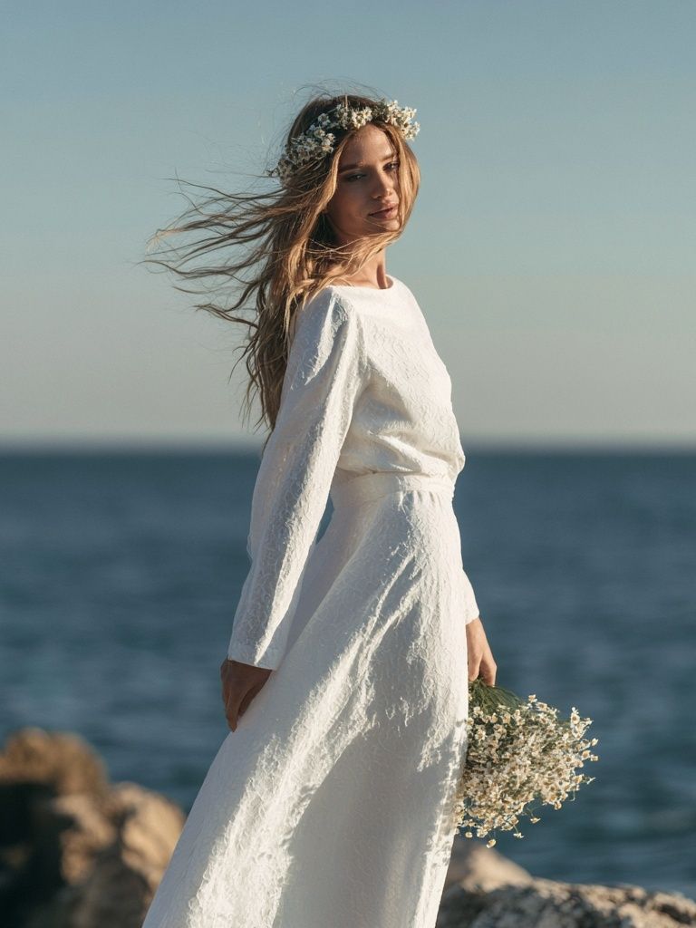 Seaside Bride Photography Poster. poster — photography art
