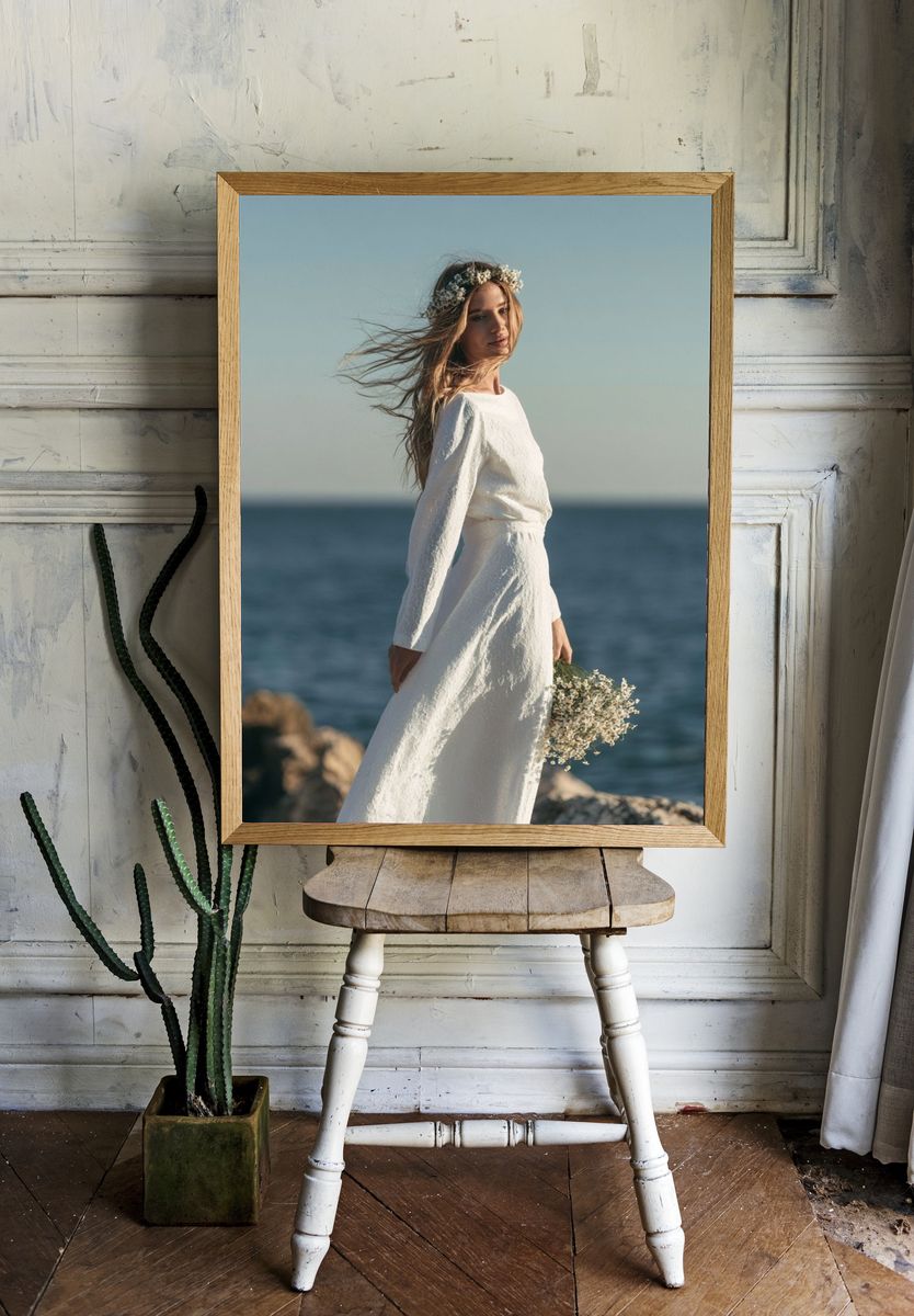 Seaside Bride Photography Poster. — room view 1