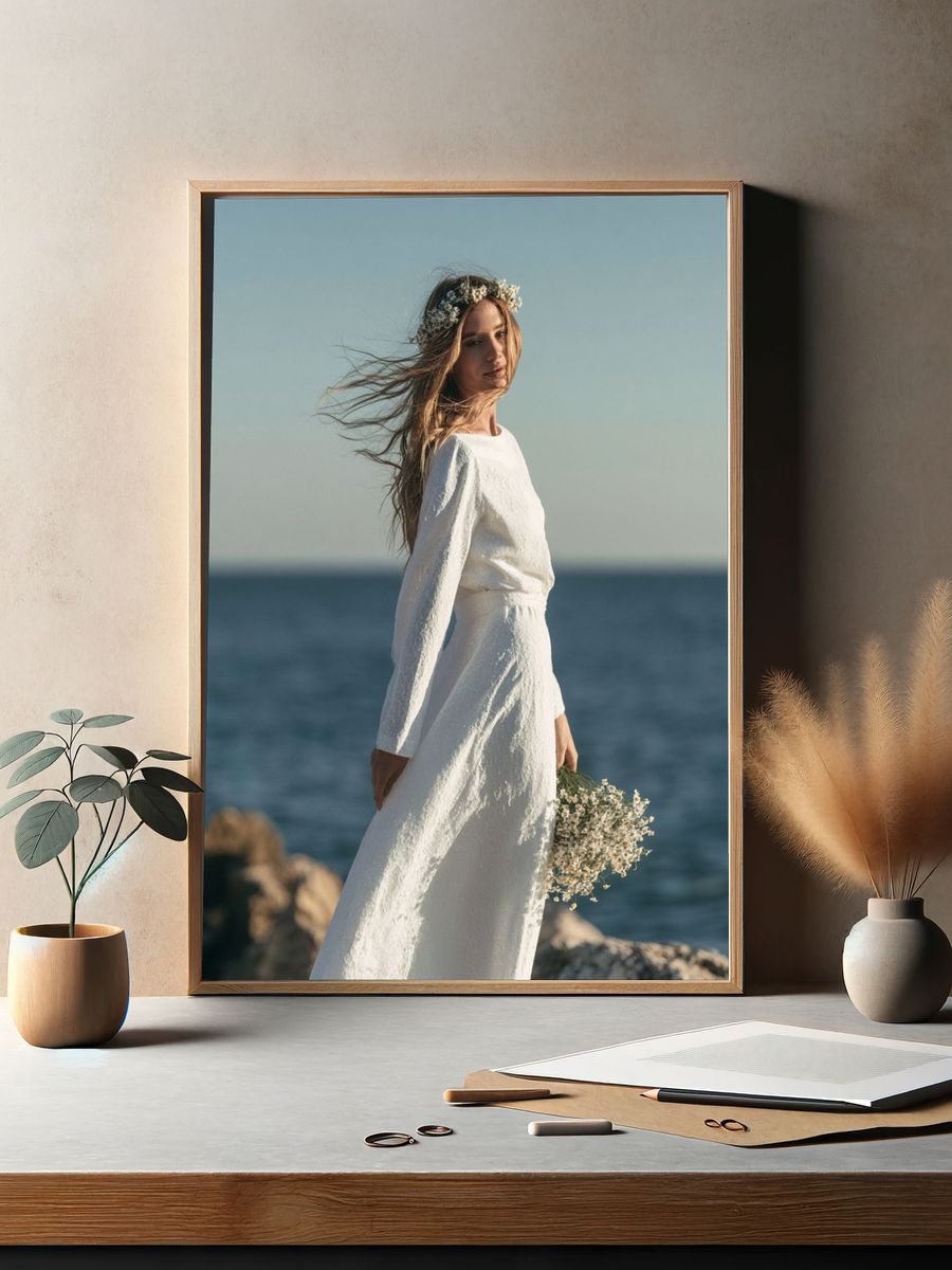 Seaside Bride Photography Poster. — room view 2