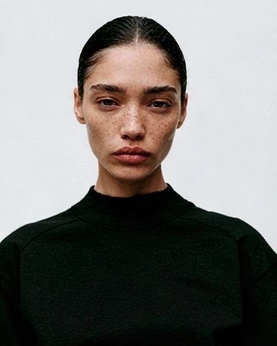 Freckled Portrait Photography Poster. poster