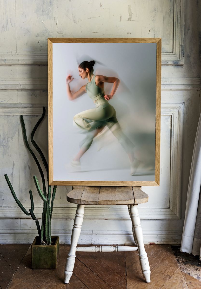 Dynamic Runner Photography Poster. — room view 1