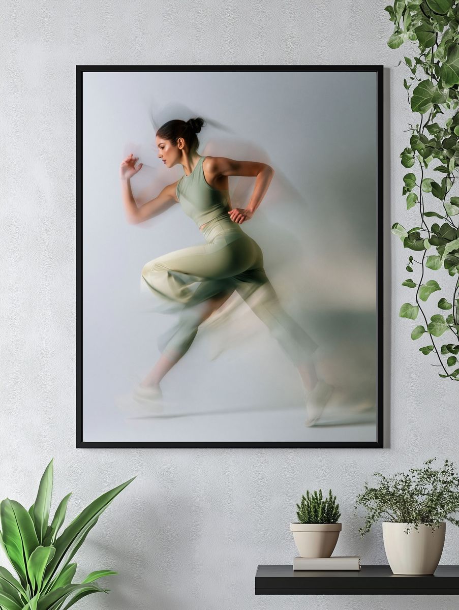 Dynamic Runner Photography Poster. — room view 4