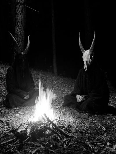 Horned Ritual Forest Poster. poster print