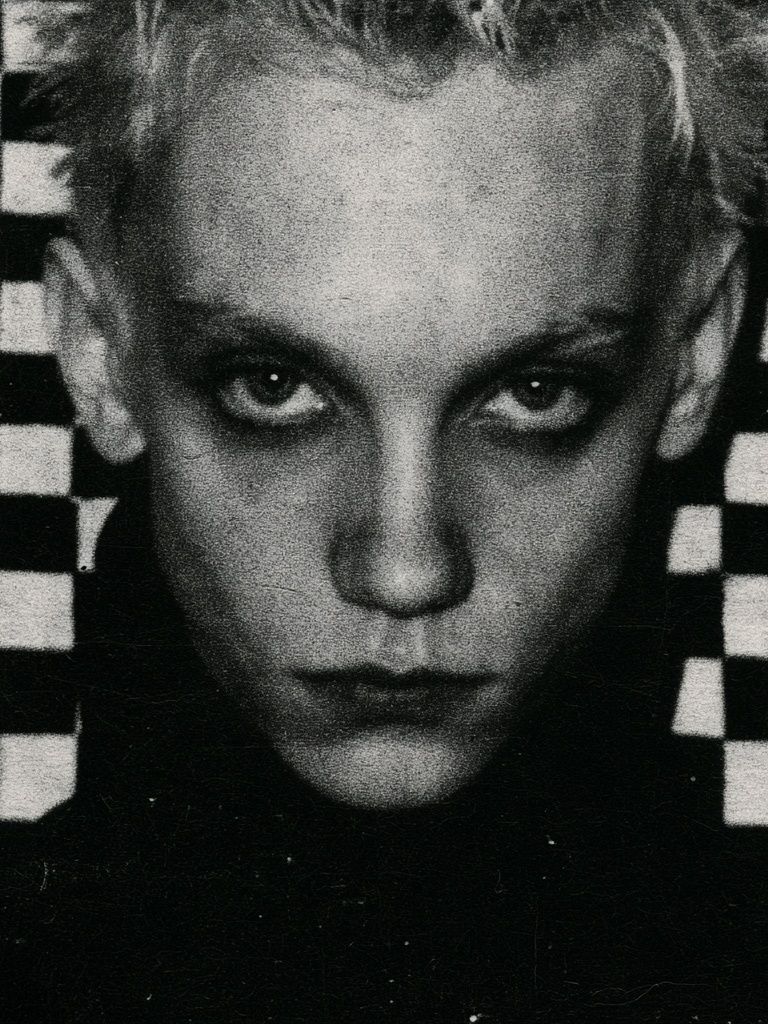 Gothic Portrait Black-White Poster. poster — photography art
