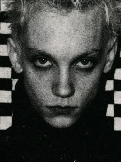 Gothic Portrait Black-White Poster. poster