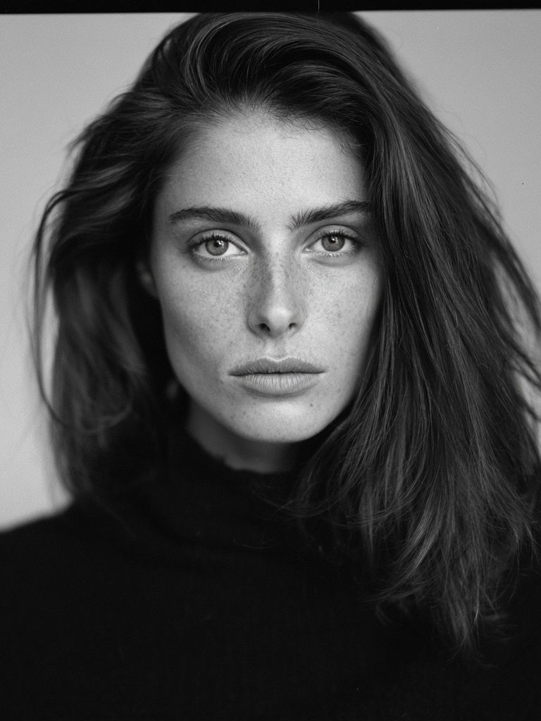 Monochrome Fashion Portrait Poster. poster — photography art