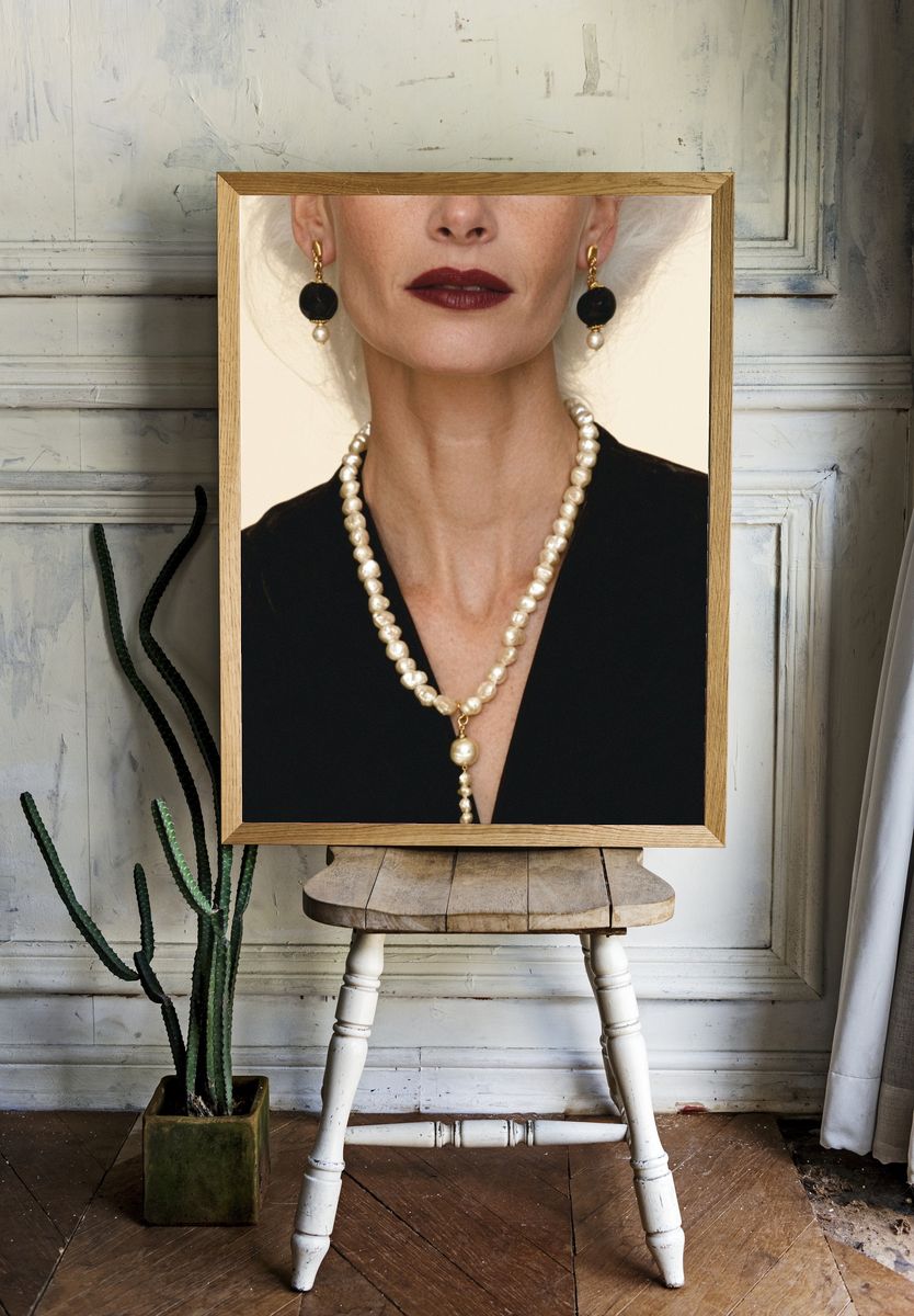 Pearl Portrait Photography Poster. room preview