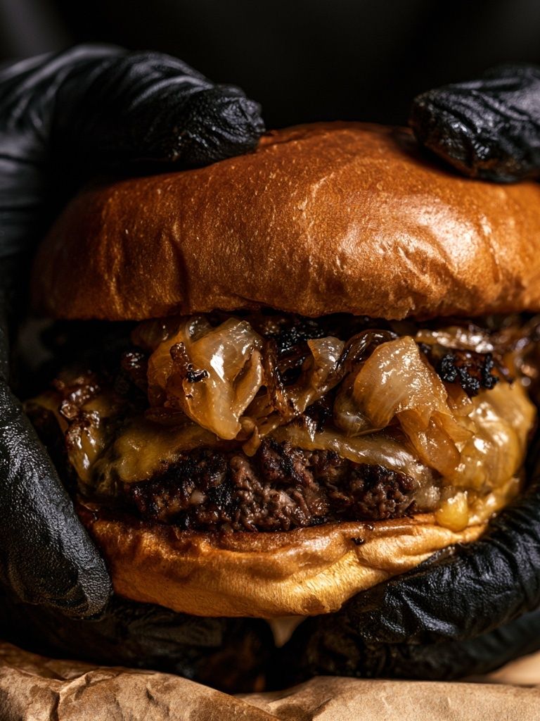 Gourmet Burger Photography Poster. poster detail