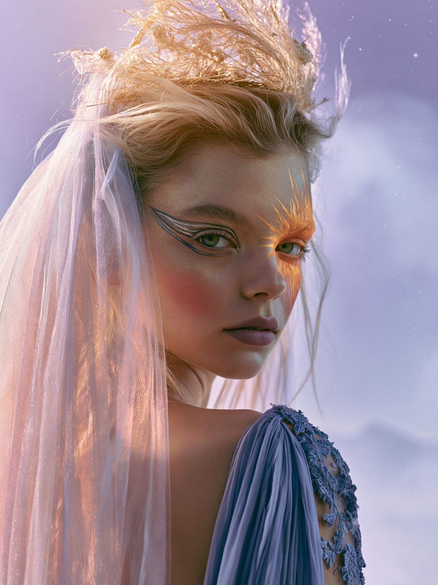 Celestial Portrait Fashion Poster. poster detail