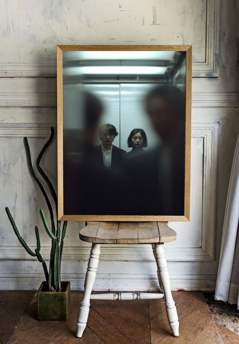 Elevator Portrait Photography Poster. — room view 1