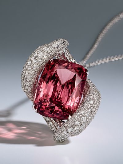 Pink Gemstone Jewelry Photography Poster. poster