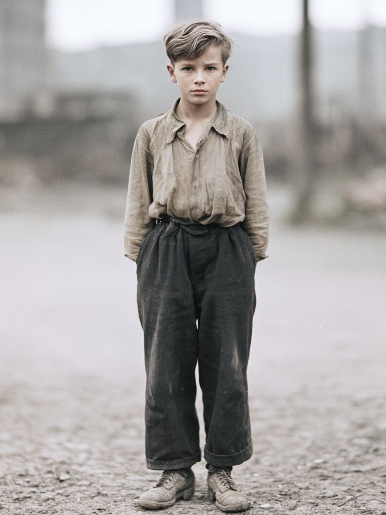 Vintage Boy Portrait Poster. poster — photography art