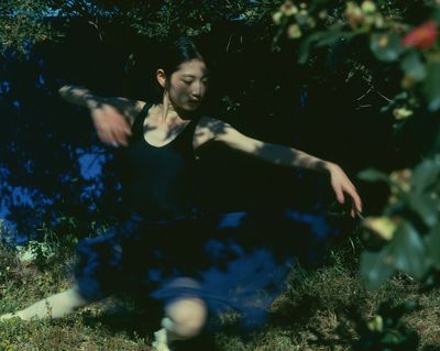 Dancer in Garden Shadows Poster.