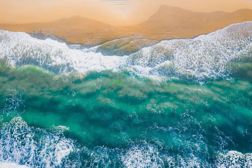 Beach desktop wallpaper background, HD. poster — photography art