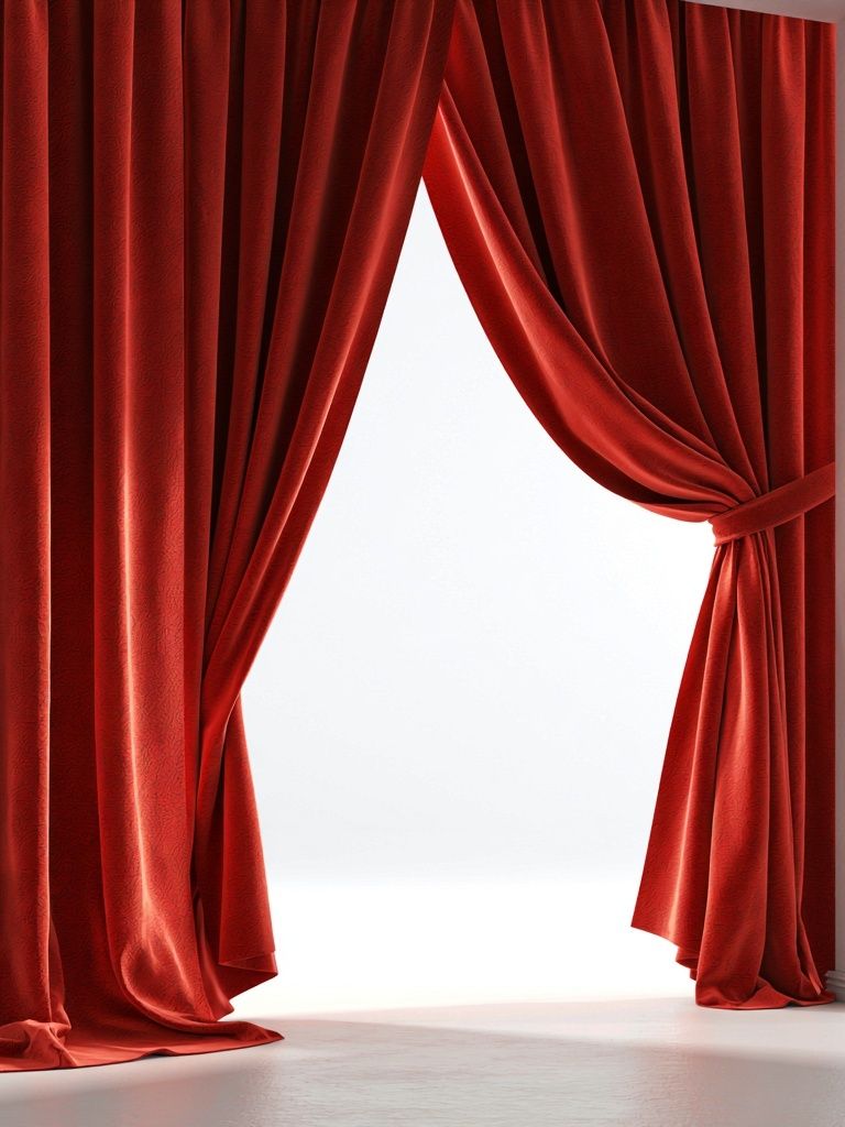 Red Velvet Curtains Photography Poster. poster — photography art
