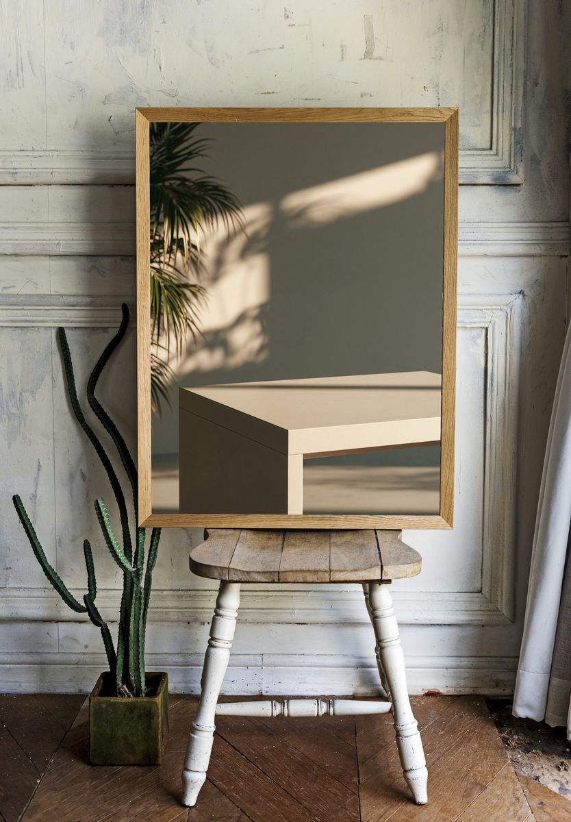 Sunlit Minimal Interior Poster. — room view 1