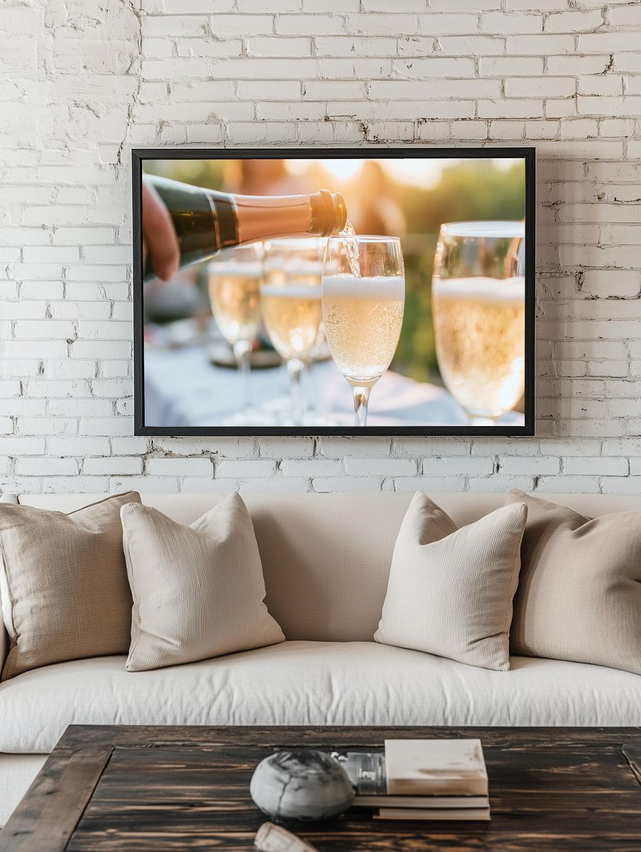 Champagne Toast Photography Poster. room preview