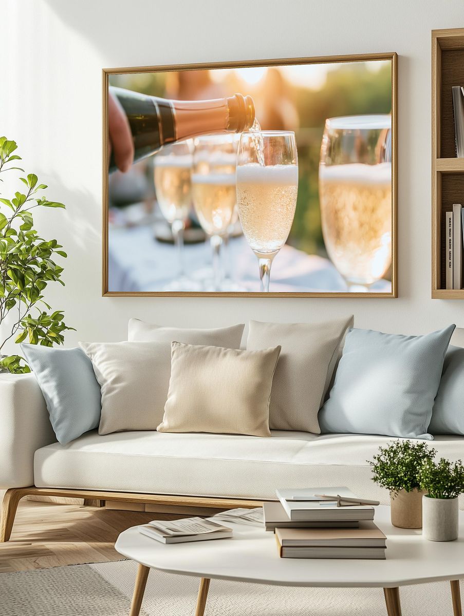 Champagne Toast Photography Poster. — room view 2