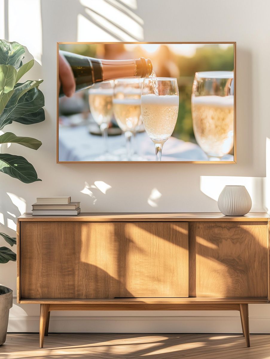 Champagne Toast Photography Poster. — room view 3