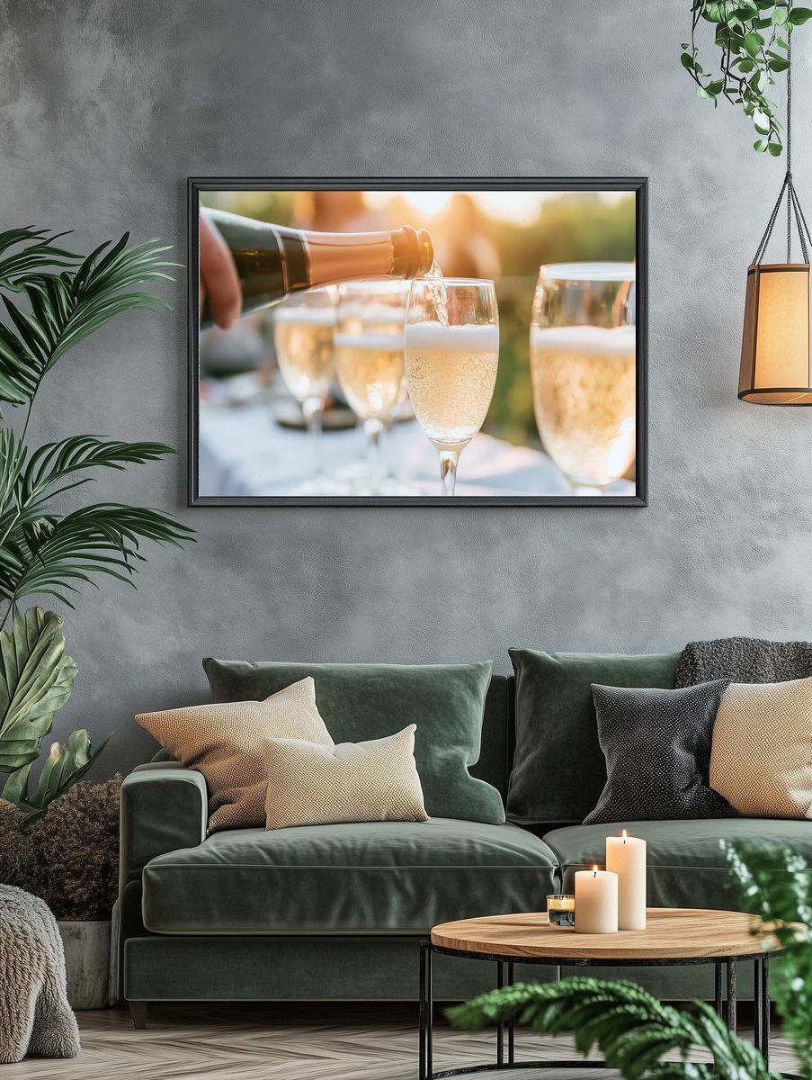 Champagne Toast Photography Poster. — room view 4
