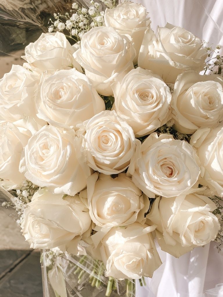 White Roses Bouquet Photography Poster. poster — photography art