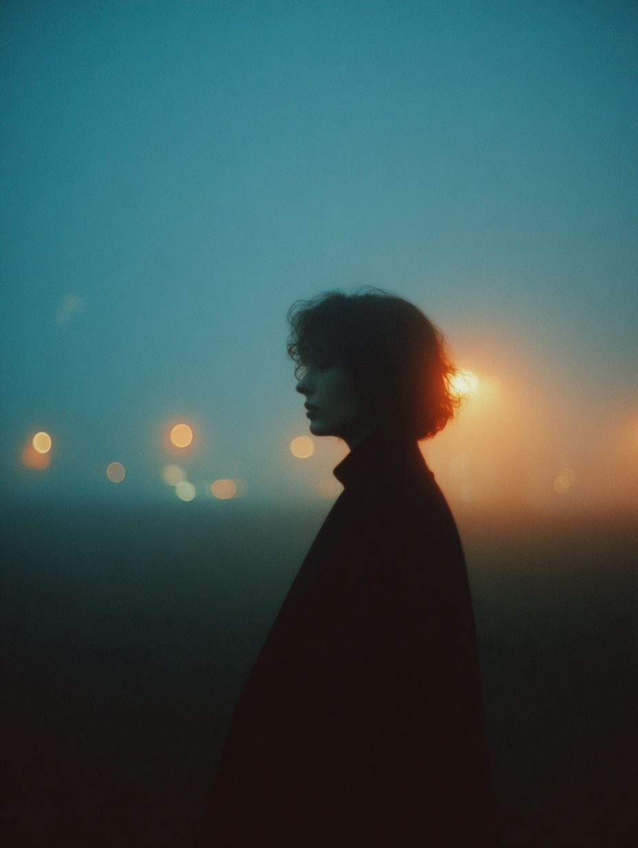 Silhouette in Fog — Photography Print. poster — photography art