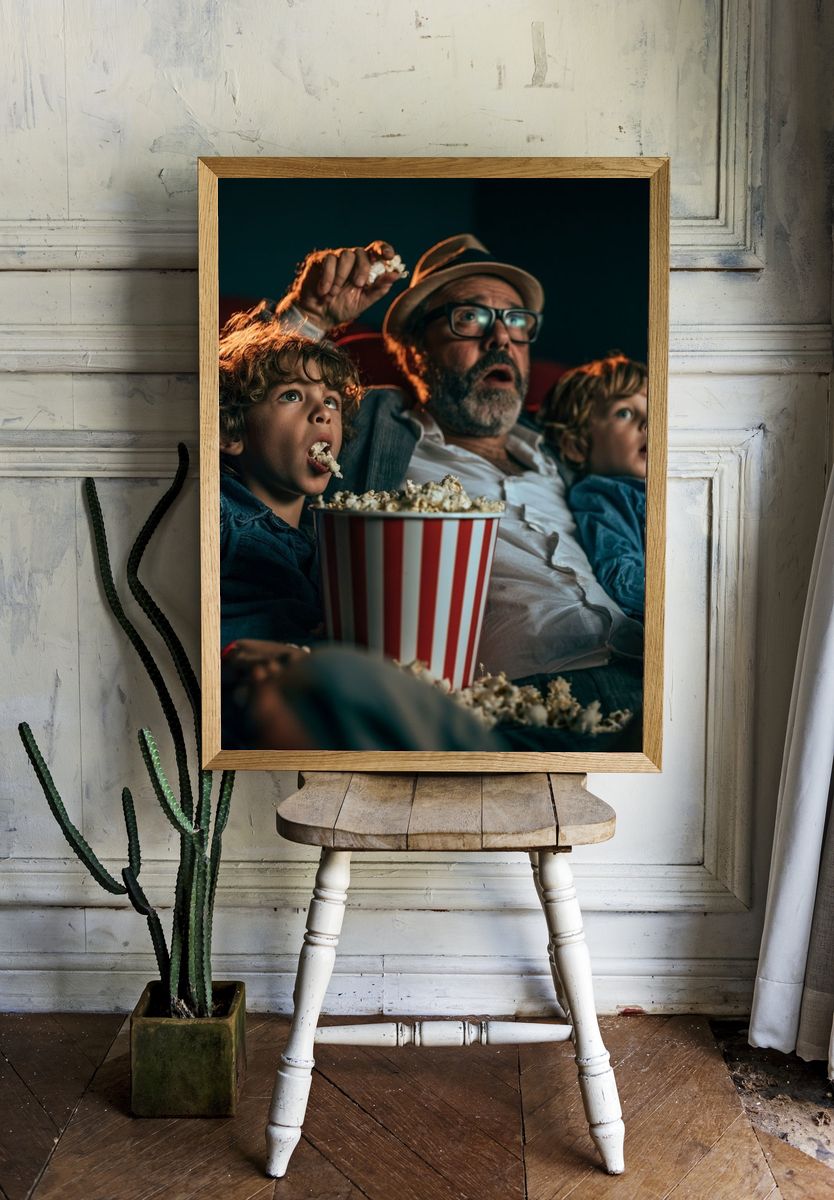 Movie Night Family Photography Poster. — room view 1