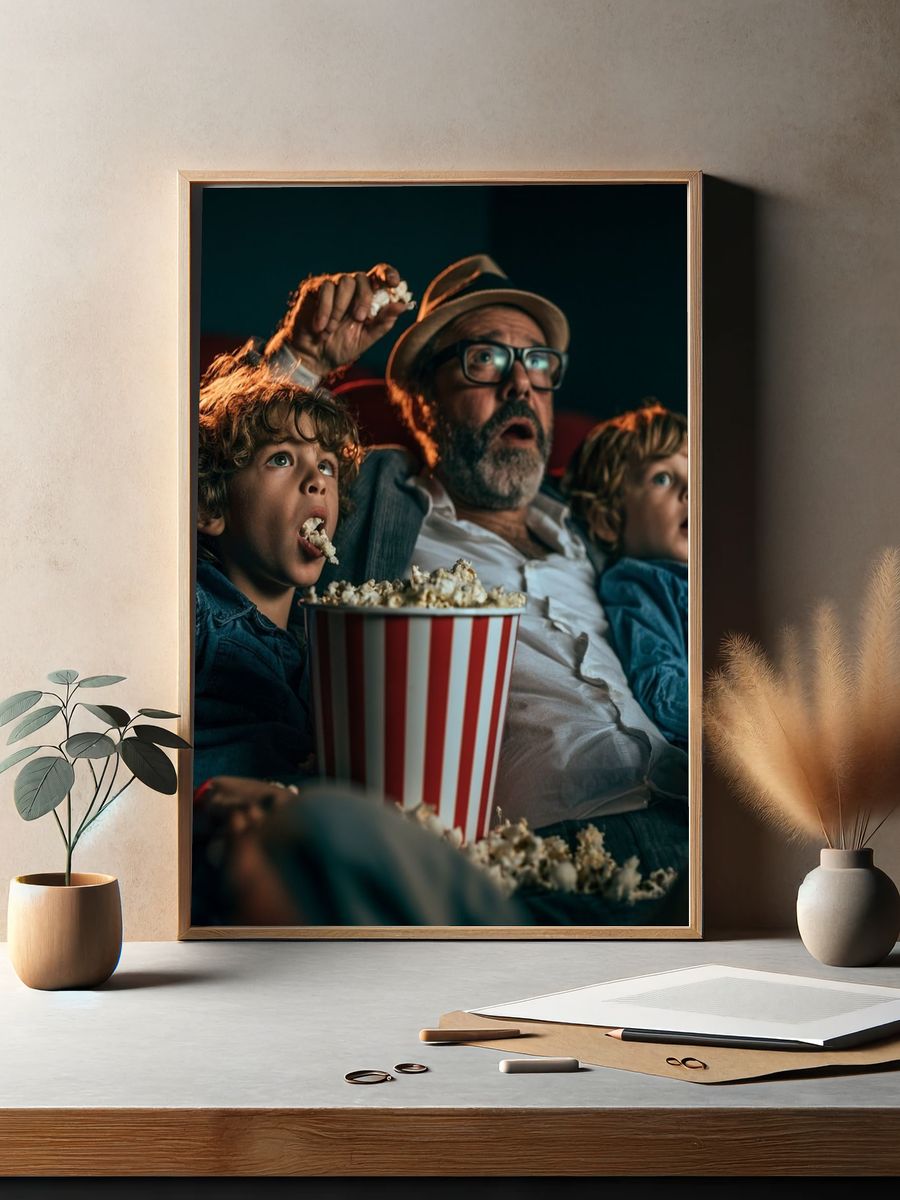 Movie Night Family Photography Poster. — room view 2