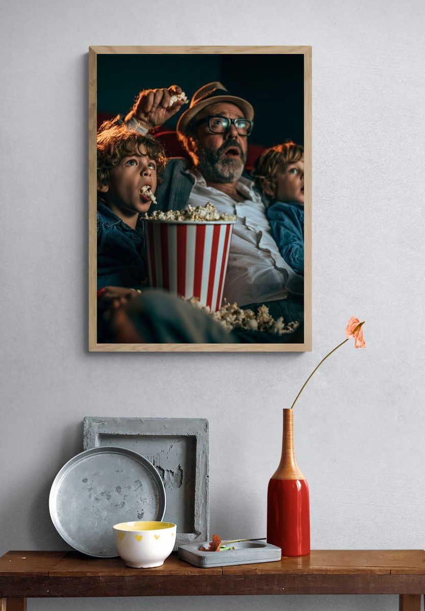 Movie Night Family Photography Poster. — room view 3